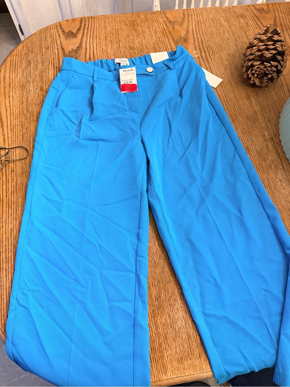Marshalls Bright Turquoise Wide Leg Pants